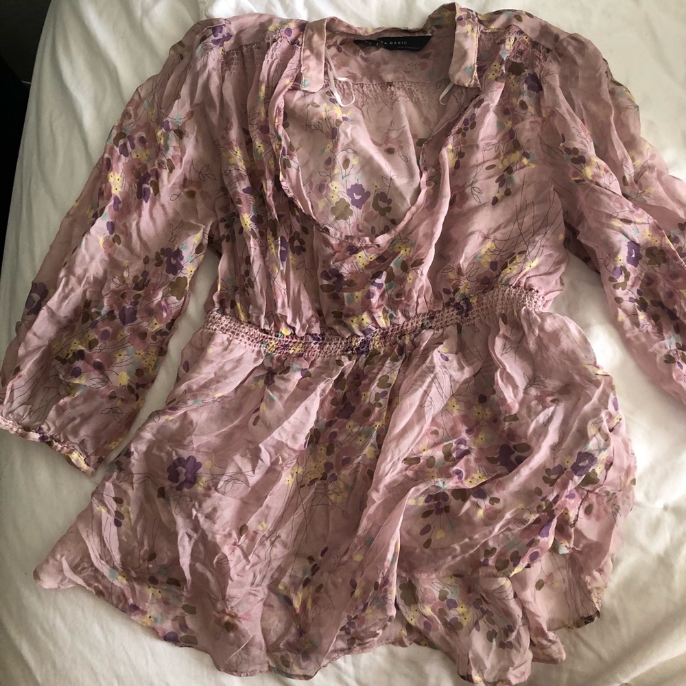 Zara Flowy blouse